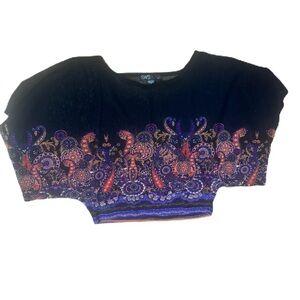 ** SWS Sheer Crop Top – Boho Chic in Size Small for Just $16!